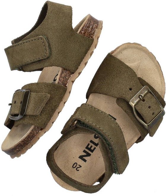 Nelson Kids suède sandalen groen Jongens Suede Effen 23 - Foto 3