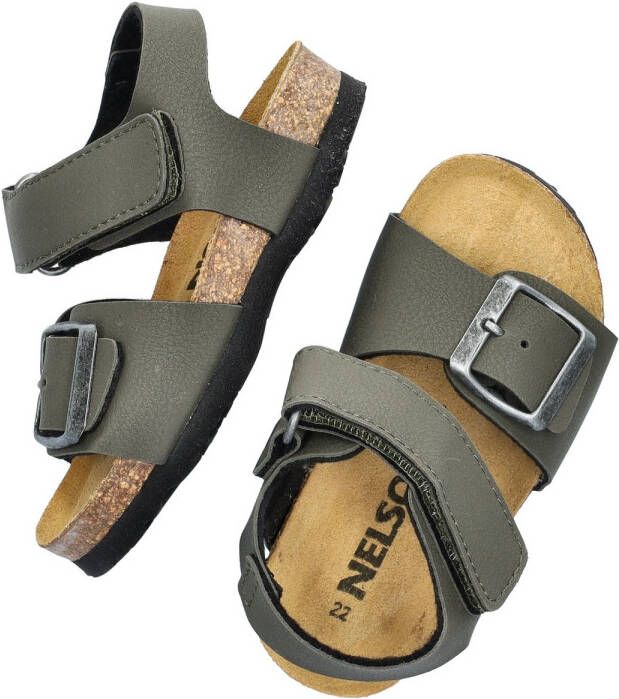 Nelson Kids sandalen kaki Groen Jongens Imitatieleer Effen 34 - Foto 2