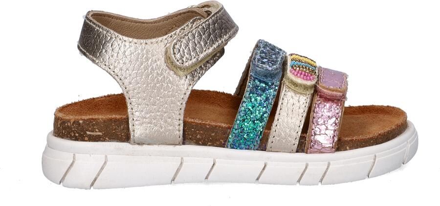 Nelson Kids sandalen goud blauw roze - Foto 4