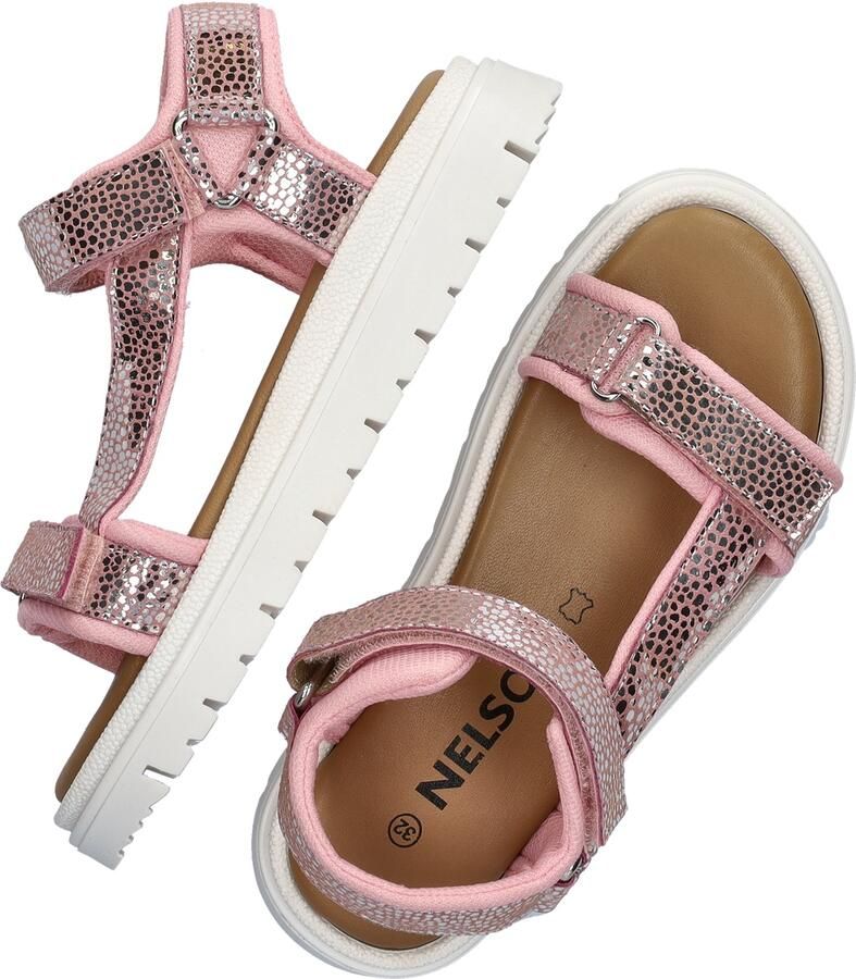Nelson Kids leren sandalen chunky roze - Foto 5