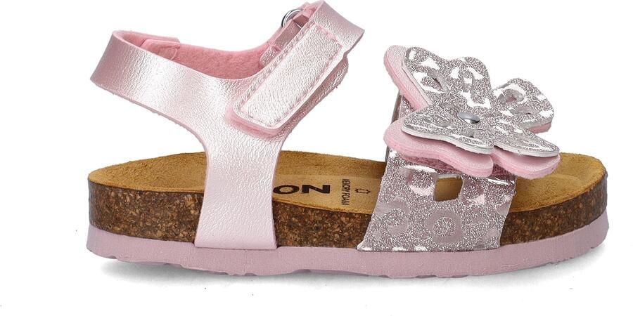 Nelson Kids imitatieleren sandalen lichtroze zilver - Foto 4