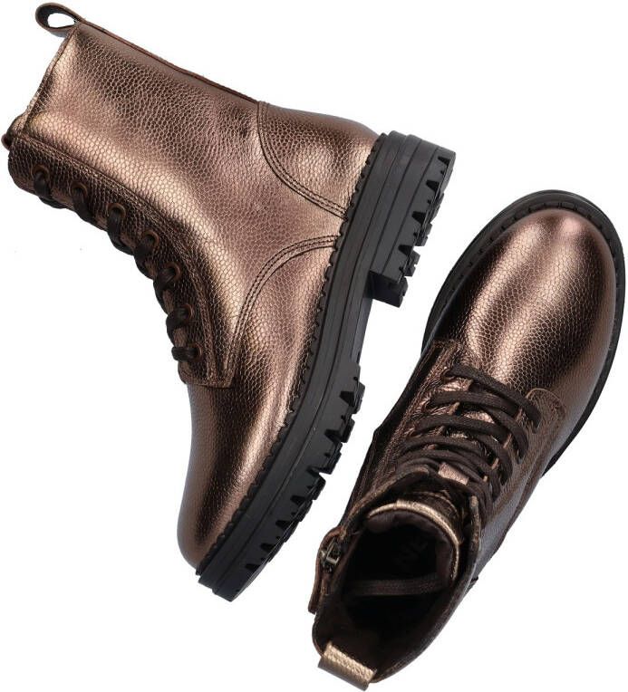 Nelson Kids leren veterboots brons - Foto 2