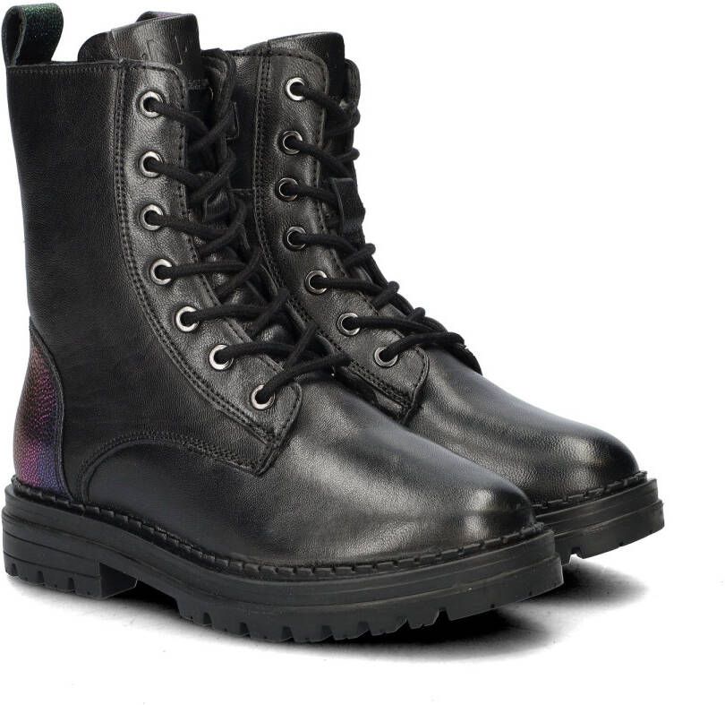 Nelson Kids leren veterboots zwart - Foto 3