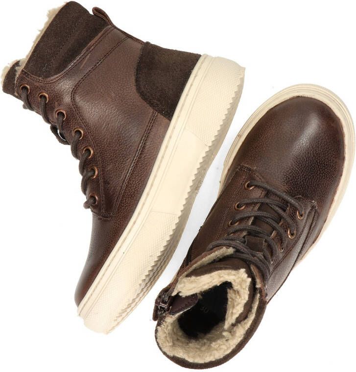 Nelson Kids leren veterboots cognac Bruin Leer 35 - Foto 2
