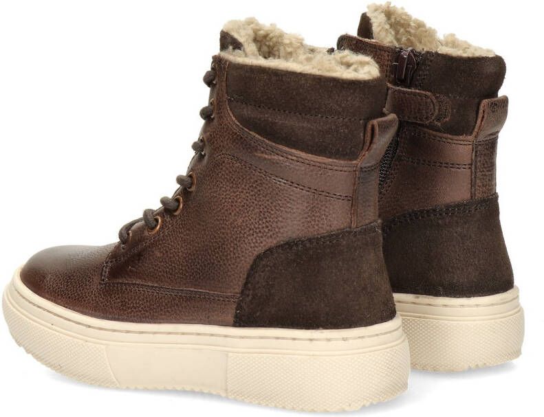 Nelson Kids leren veterboots cognac Bruin Leer 35 - Foto 3