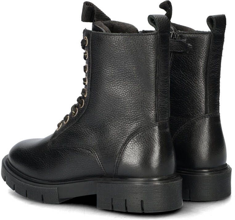 Nelson Kids leren veterboots zwart Meisjes Leer Effen 33 - Foto 4