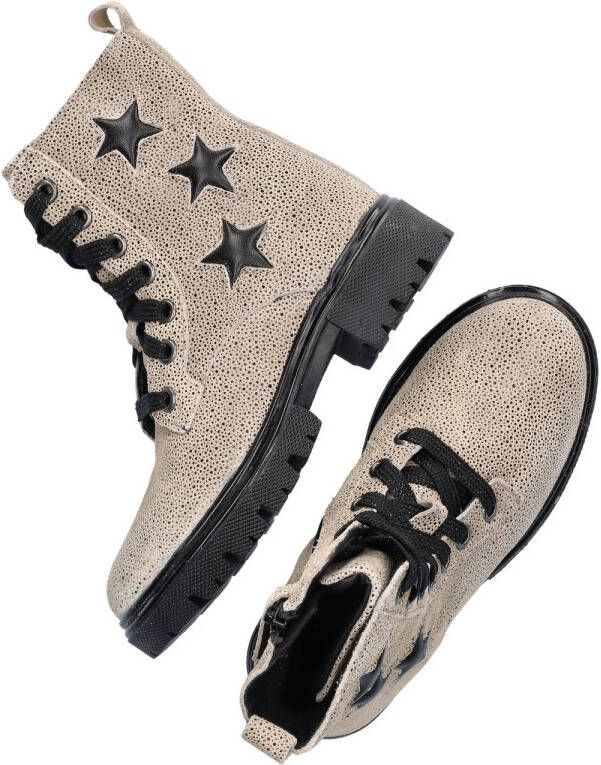 Nelson Kids suède veterboots beige - Foto 4