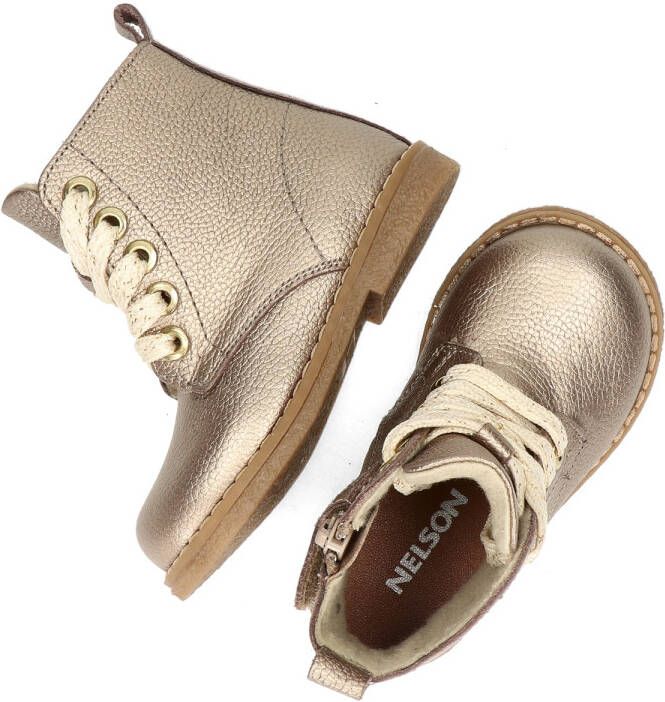 Nelson Kids veterboots goud metallic Meisjes Imitatieleer Effen 21 - Foto 3