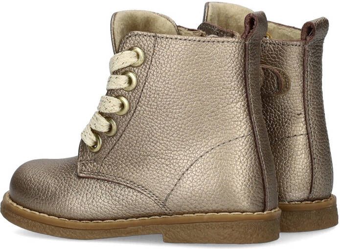Nelson Kids veterboots goud metallic Meisjes Imitatieleer Effen 21 - Foto 4