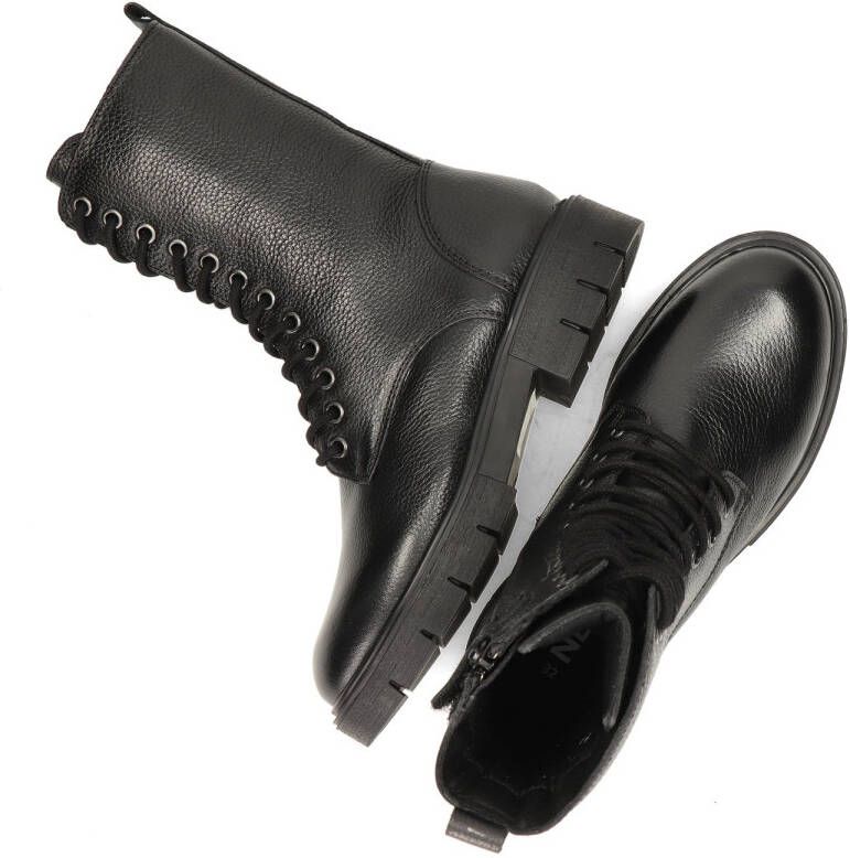 Nelson Kids leren veterboots zwart Meisjes Leer 38 - Foto 3