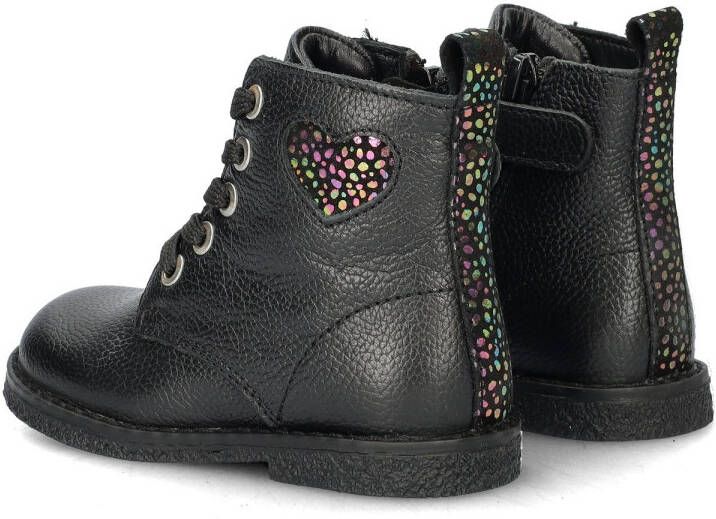 Nelson Kids leren veterboots zwart - Foto 4