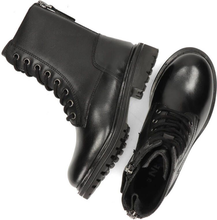 Nelson Kids leren veterboots zwart Meisjes Leer 36 - Foto 5