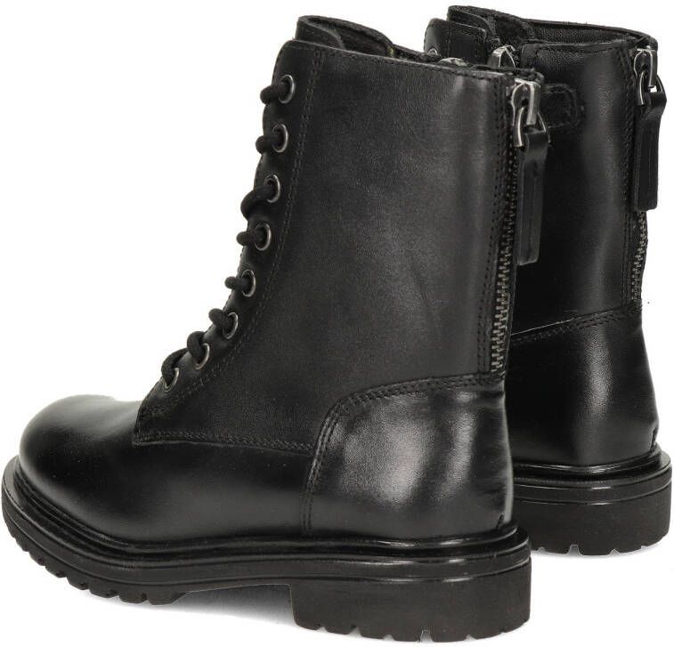 Nelson Kids leren veterboots zwart Meisjes Leer 36 - Foto 3