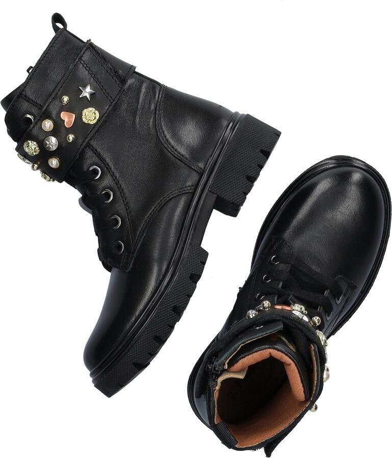 Nelson Kids leren veterboots zwart - Foto 4