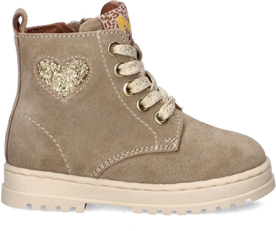 Nelson Kids suède veterboots taupe - Foto 6