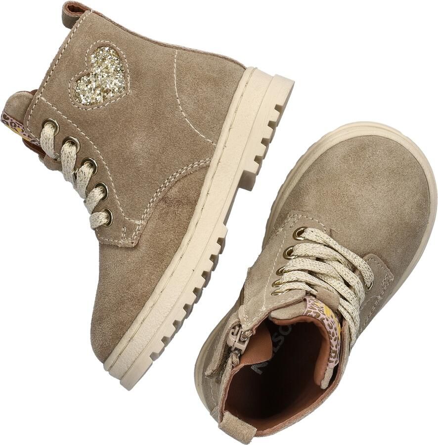 Nelson Kids suède veterboots taupe - Foto 3