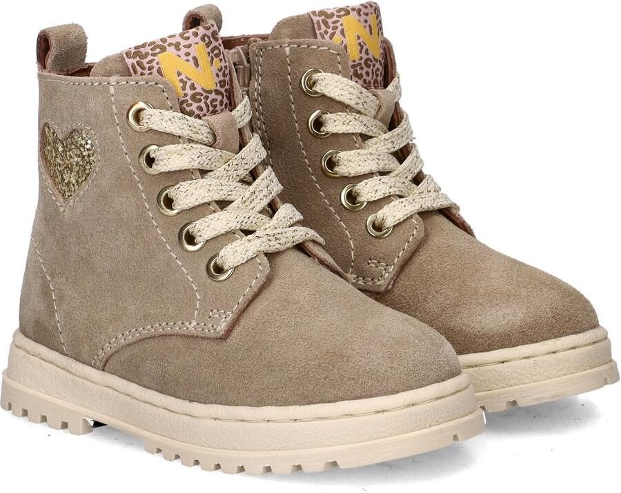 Nelson Kids suède veterboots taupe - Foto 5