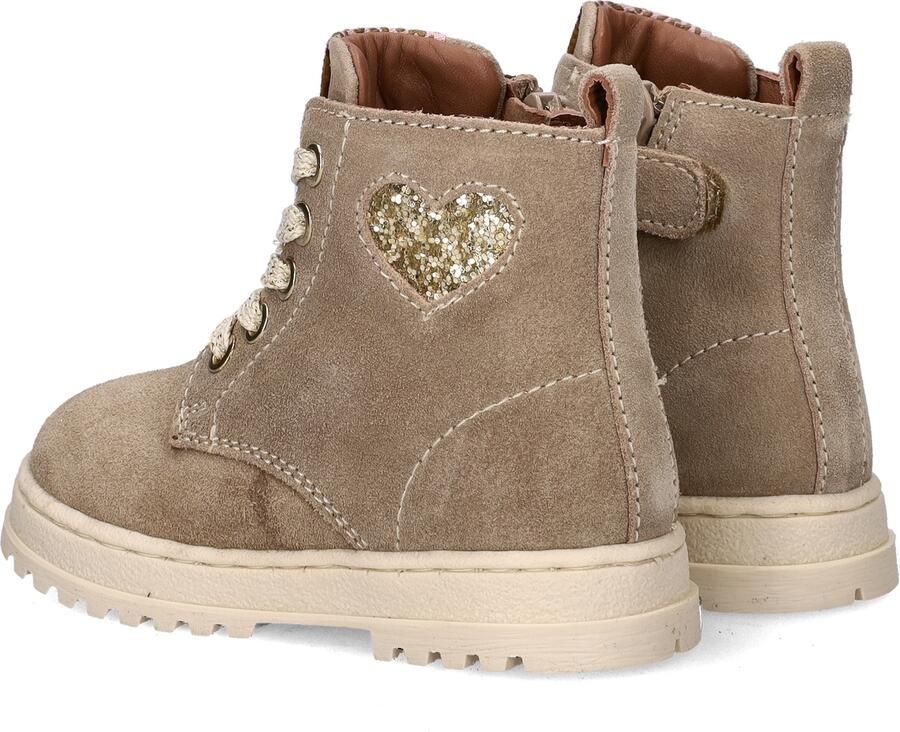 Nelson Kids suède veterboots taupe - Foto 4