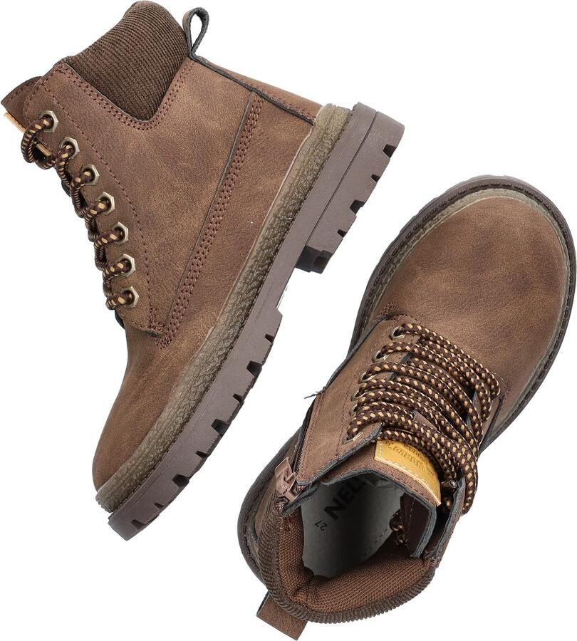 Nelson Kids enkelboots met profielzool bruin - Foto 5
