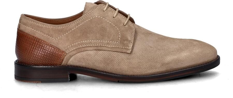 Nelson suède veterschoenen beige - Foto 4