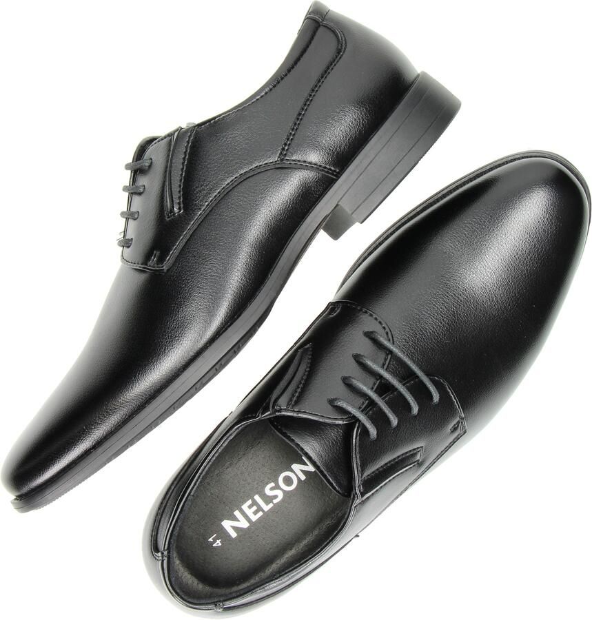 Nelson veterschoenen zwart - Foto 5