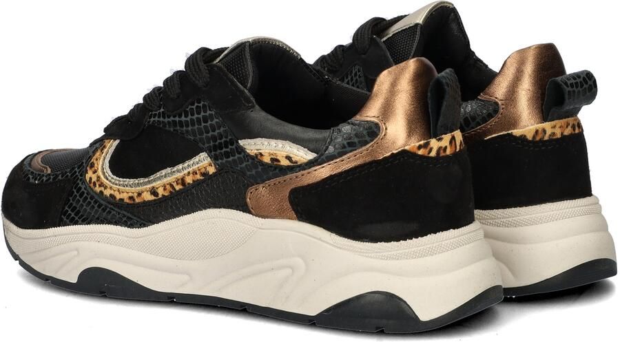 PS Poelman Iva chunky leren sneakers zwart panterprint - Foto 6