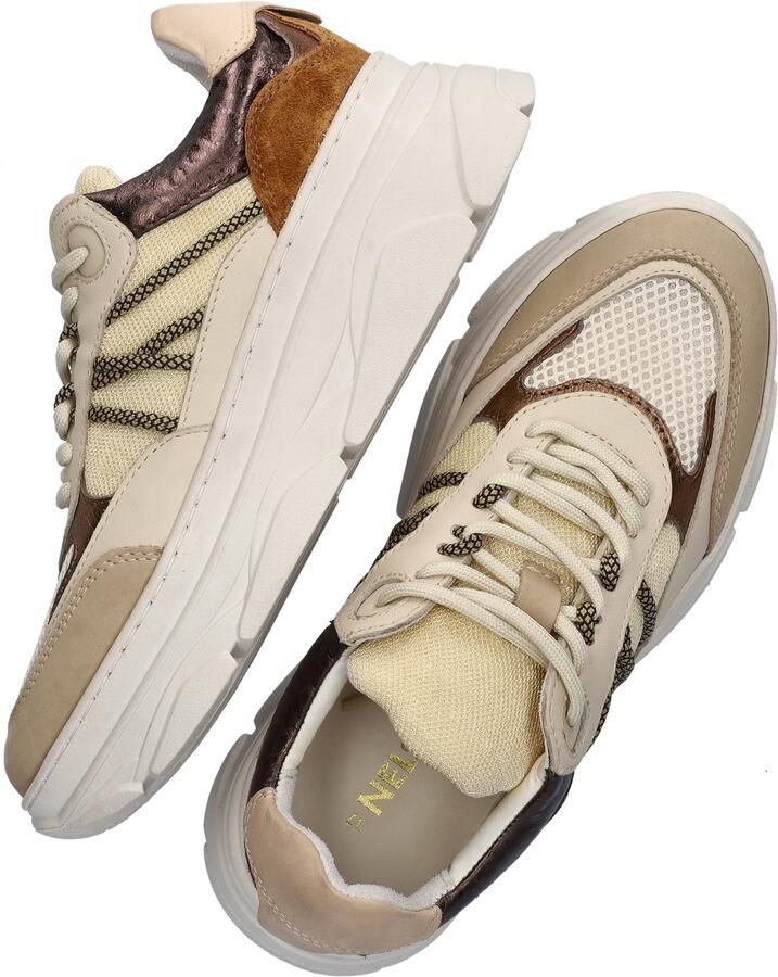 POELMAN LPJANA-05POE1 sneaker Beige Leer Lage sneakers Dames - Foto 4