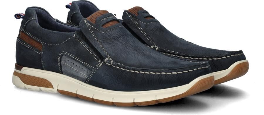 Nelson nubuck instappers donkerblauw - Foto 3