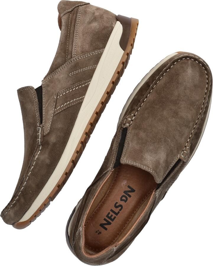 Nelson suède instappers taupe - Foto 2