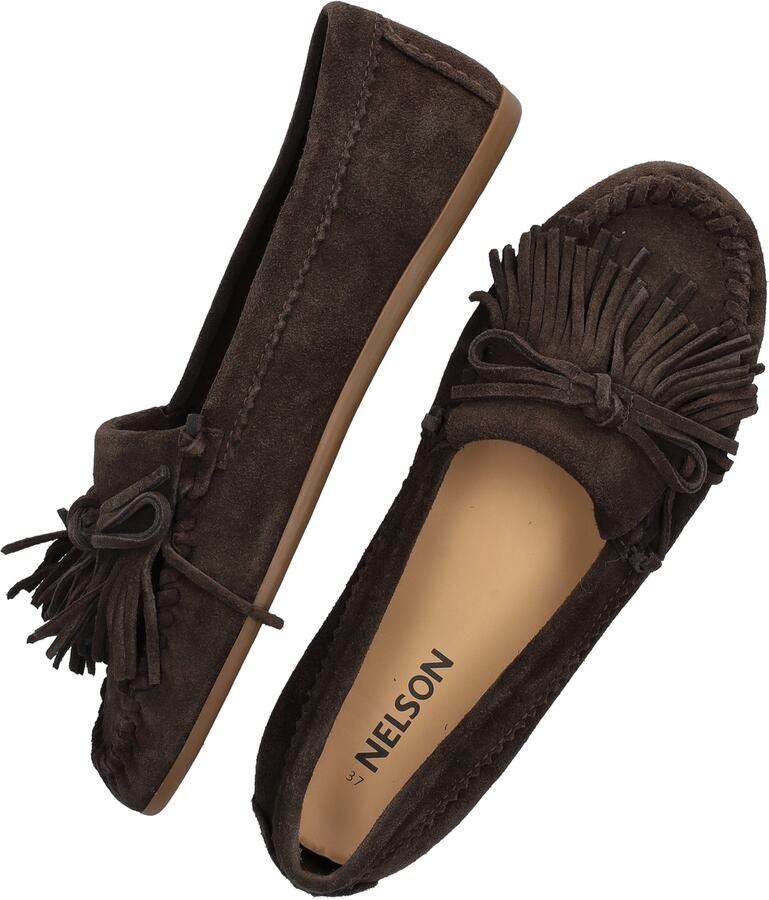 Nelson suede mocassins bruin - Foto 5