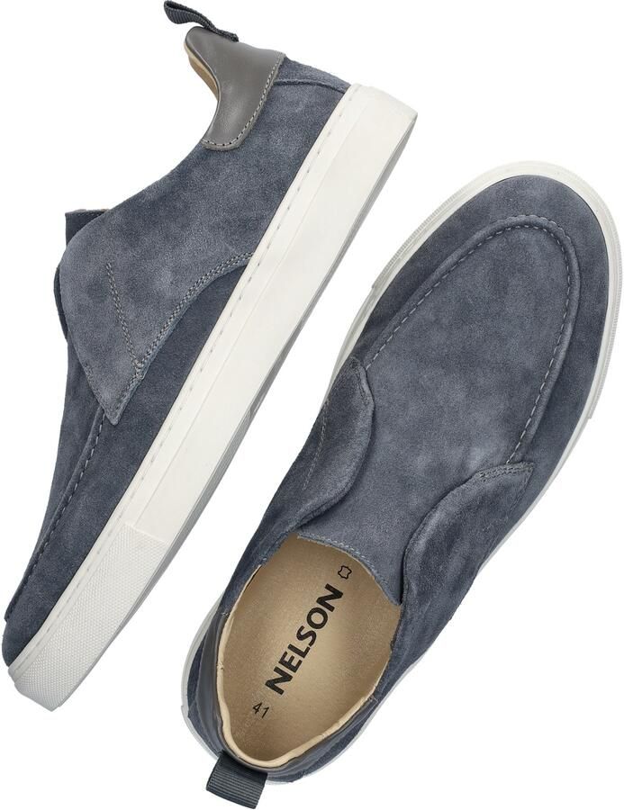 Nelson suède loafers blauw - Foto 4