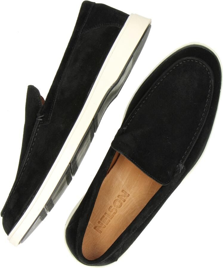 Nelson suède loafers zwart - Foto 3