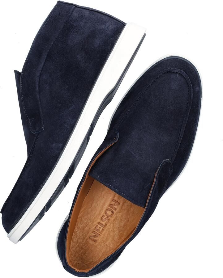 Nelson suède loafers donkerblauw - Foto 4