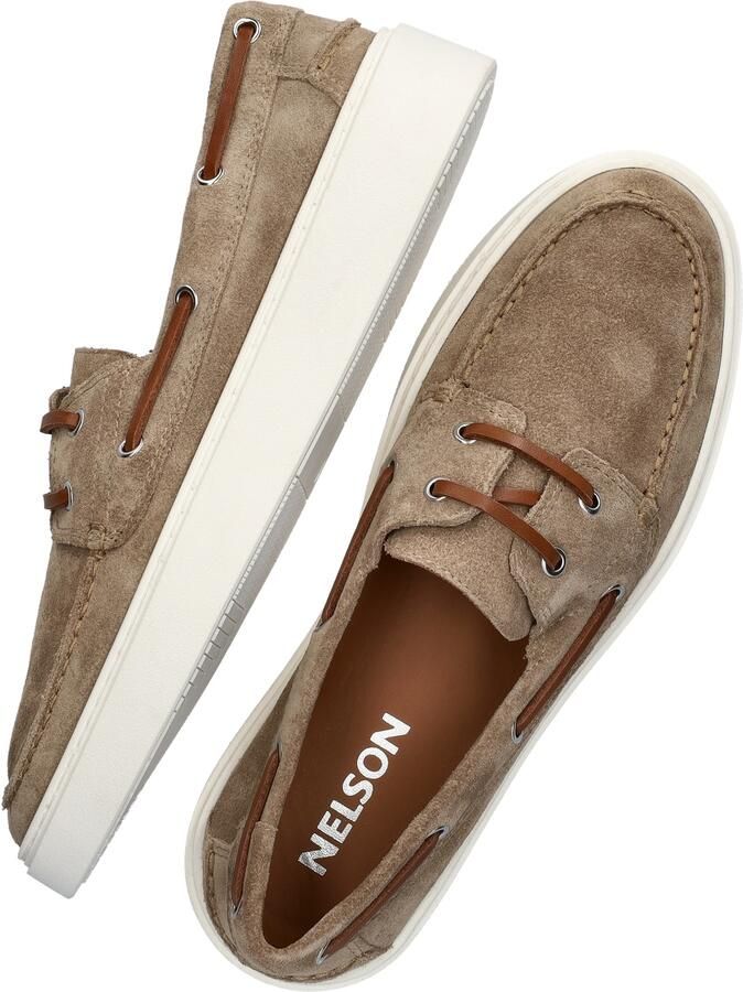 Nelson suède bootschoenen taupe - Foto 4