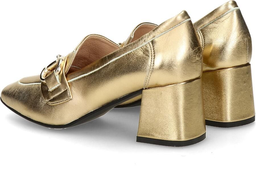 Nelson leren pumps met gesp goud - Foto 5