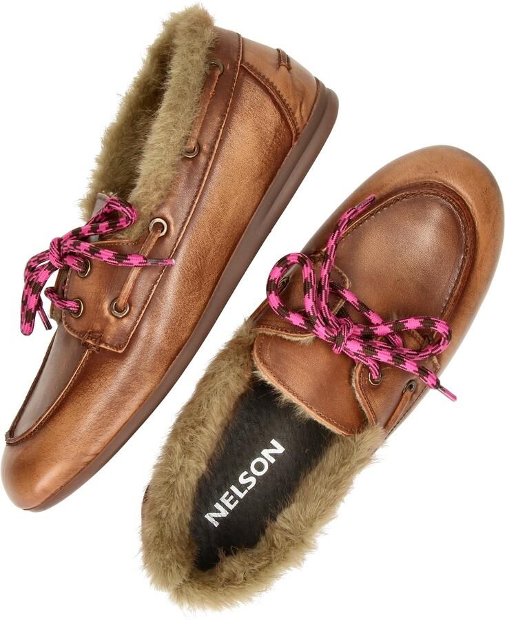 Nelson leren bootschoenen cognac - Foto 5