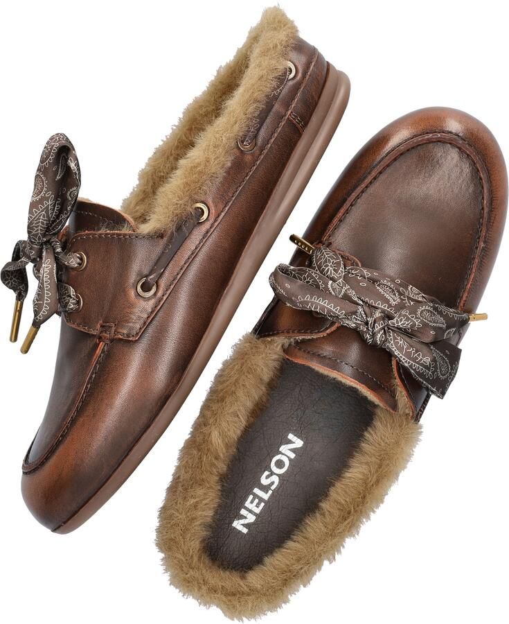 Nelson leren bootschoenen bruin - Foto 4