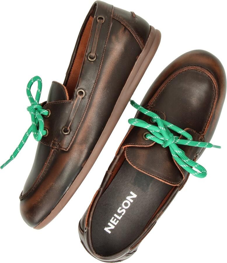 Nelson leren bootschoenen bruin - Foto 4