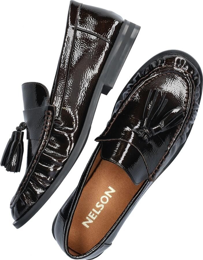 Nelson lakleren loafers bruin - Foto 4