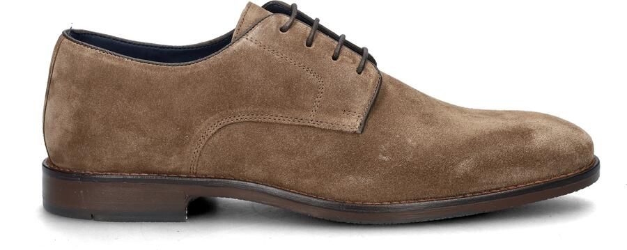 Nelson suède veterschoenen taupe - Foto 2