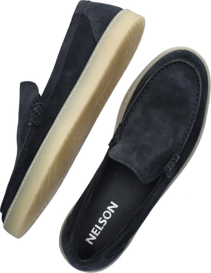 Nelson suède loafers donkerblauw - Foto 7