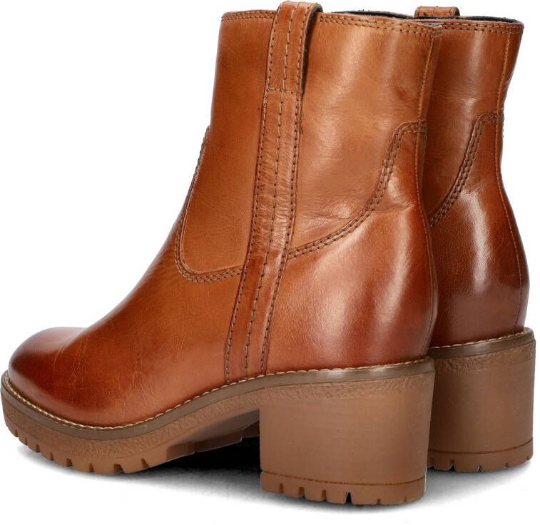 Nelson gevoerde leren enkellaarzen cognac - Foto 4