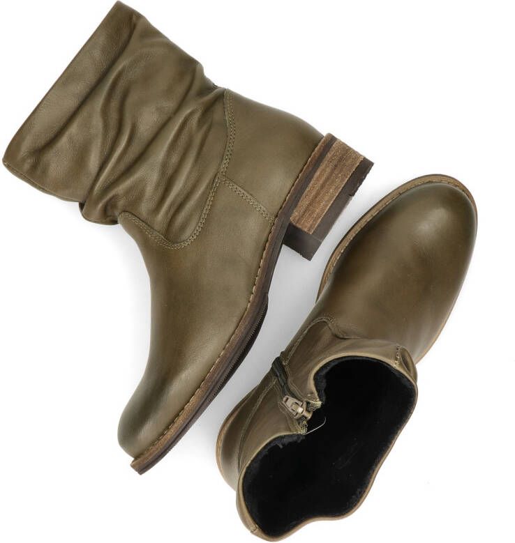 Nelson Palpa leren enkellaarzen kaki - Foto 5