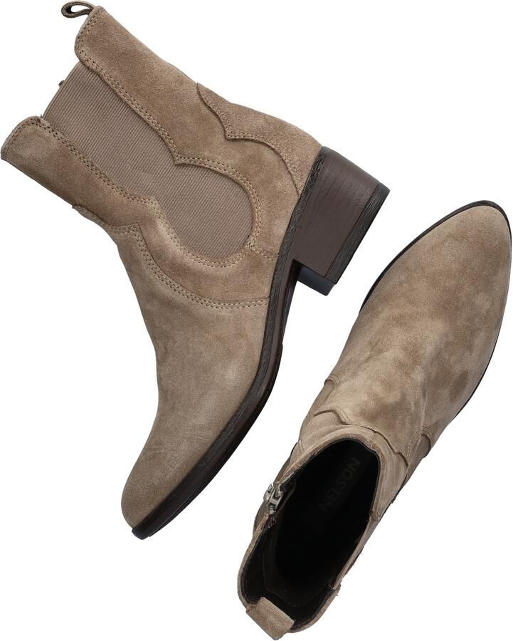 Nelson suède enkellaarzen taupe - Foto 7