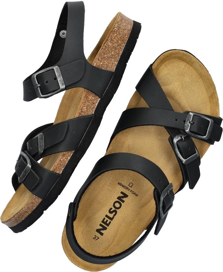 Nelson dames sandaal Zwart - Foto 5