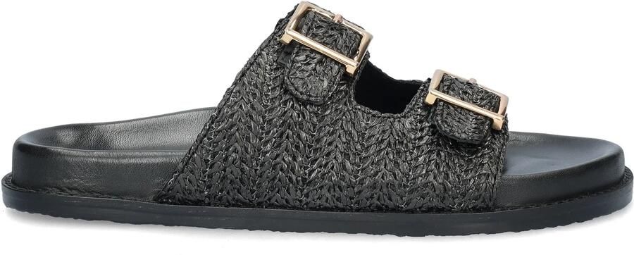 Nelson slippers zwart