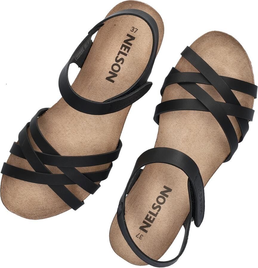 Nelson imitatieleren sandalen zwart - Foto 5