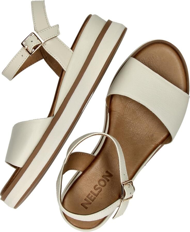 Nelson leren sandalen ecru - Foto 5