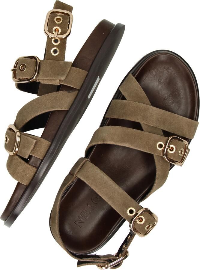 Nelson suède sandalen taupe - Foto 4