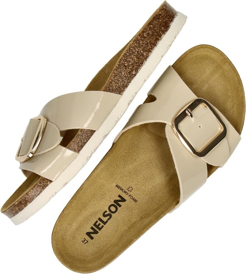 Nelson lak slippers beige - Foto 2